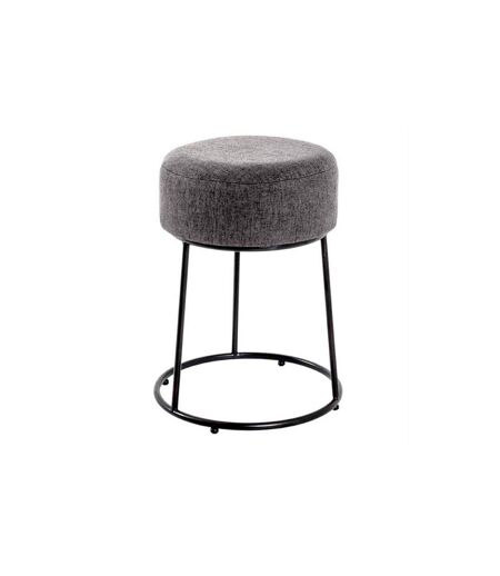 Tabouret Design Rond Maeva 46cm Gris