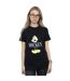 Disney Femme/Les femmes Mickey Mouse Letters Cotton Boyfriend T-Shirt (Noir) - UTBI36643-2