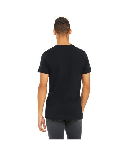 Unisex adult jersey crew neck t-shirt vintage black Bella + Canvas