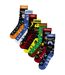Pack Of 7  Mens Video Game Items Socks  Multicoloured Floso-2