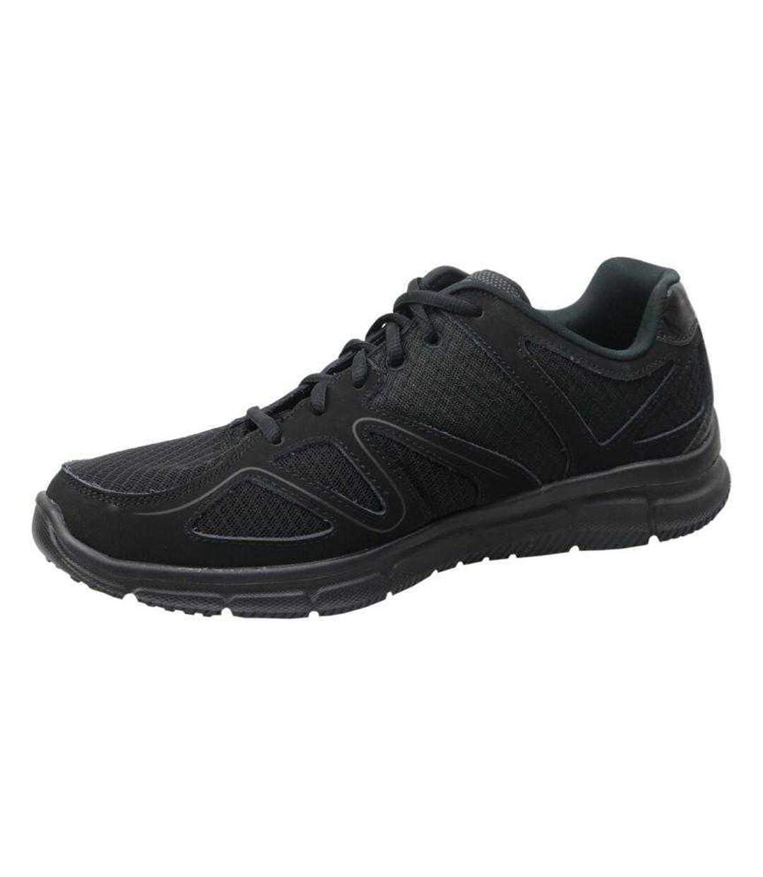 Baskets Satisfaction Homme Noir Skechers-2