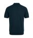 Mens Herringbone Knitted Polo Shirt Blue Lyle & Scott-3