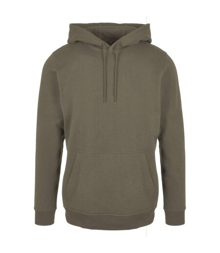 Build Your Brand Mens Basic Hoodie (Olive) - UTRW8025