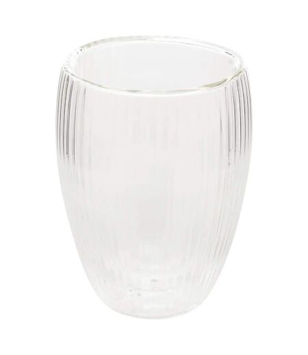 Lot de 6 Mugs Striés Cléa 28cl Transparent