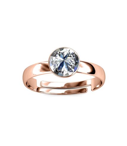 Bague Acacia - Or Rosé et Cristal