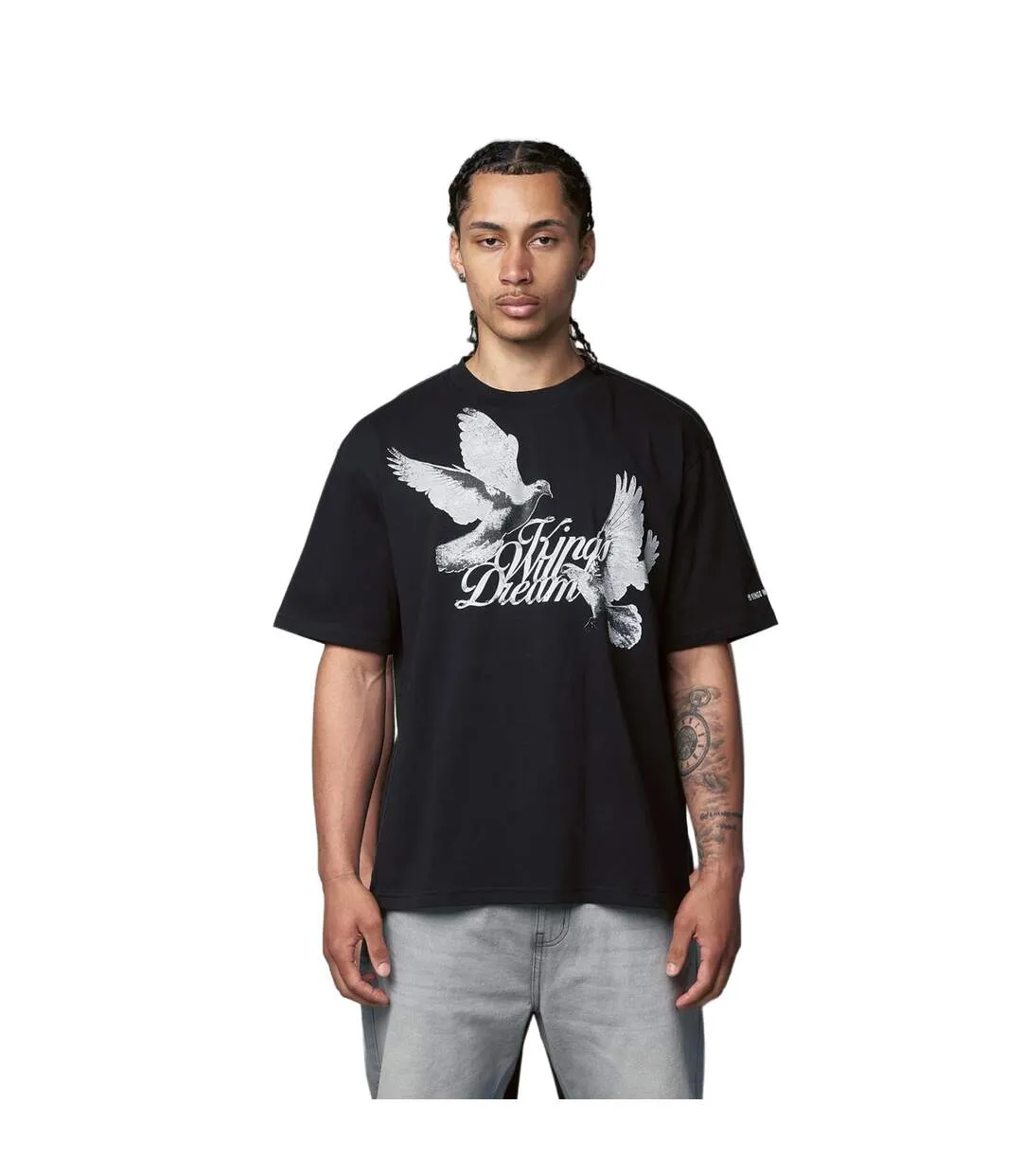 T-shirt Studio High Flying Doves Homme Noir Kings Will Dream-2