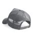 Beechfield Mens Half Mesh Trucker Cap/Headwear (Pack of 2) (Graphite Grey/Graphite Grey)