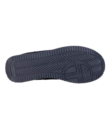 Mens Monza Logo Low Cut Trainers Malabar Blue White Fig Sergio Tacchini