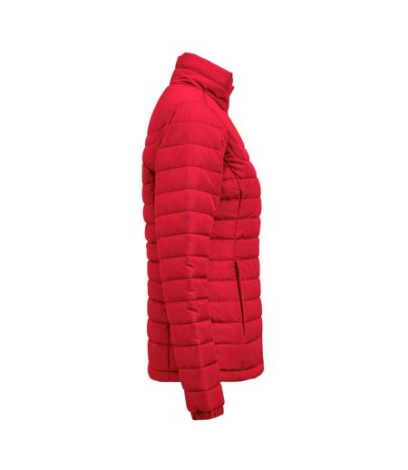 Womens/ladies Arches Padded Jacket Red James Harvest