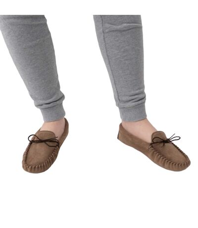 Pantoufles Hommes Marron Clair Mokkers