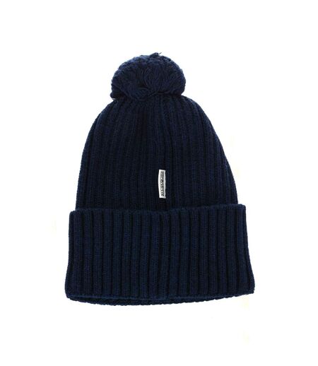 Knitted hat with pom pom on top NP0A4GBV man