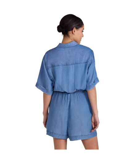 Womens/ladies olivia playsuit light blue Animal