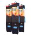 Men's Thermal Striped Ski Socks | High Quality Heat Holders Extra Long Socks