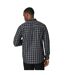 Mens checked button-down shirt gray Burton