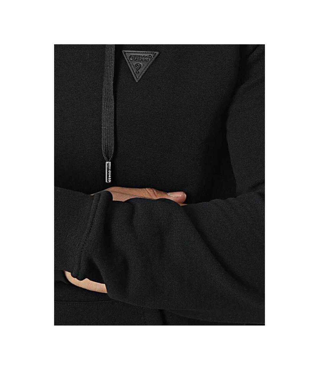 Sweat À Capuche Motif/style Logo Homme Noir Guess-4