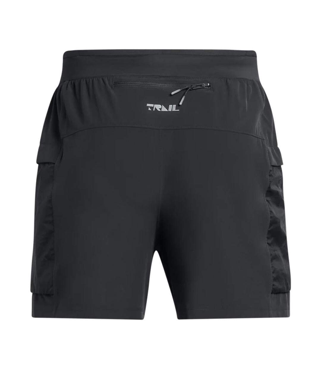 Short noir under homme under armour trail run-2