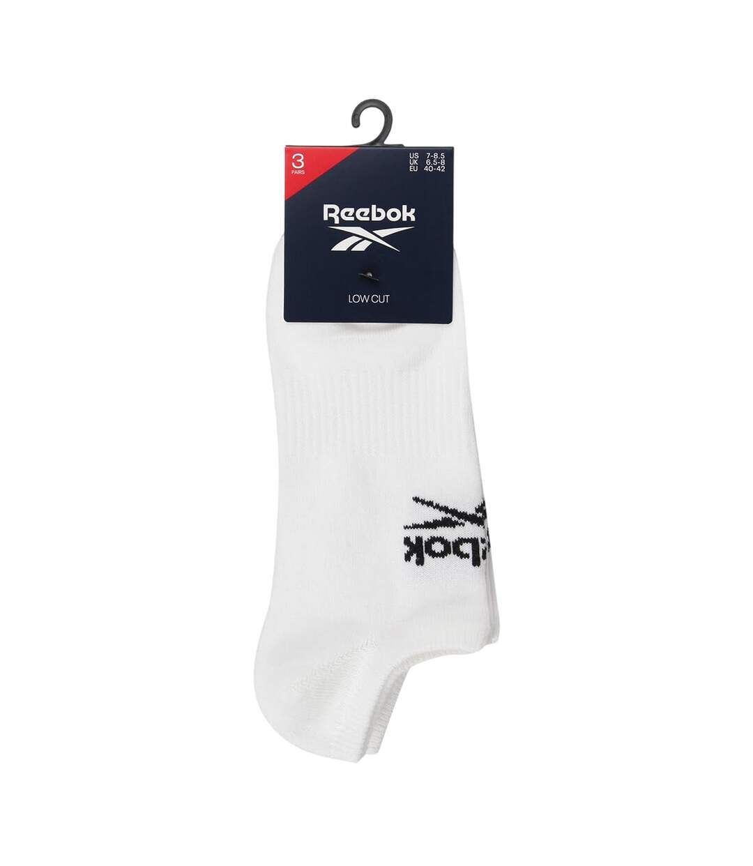 Lot De 3  Socquettes Motif/style Logo Homme Blanc Reebok-3