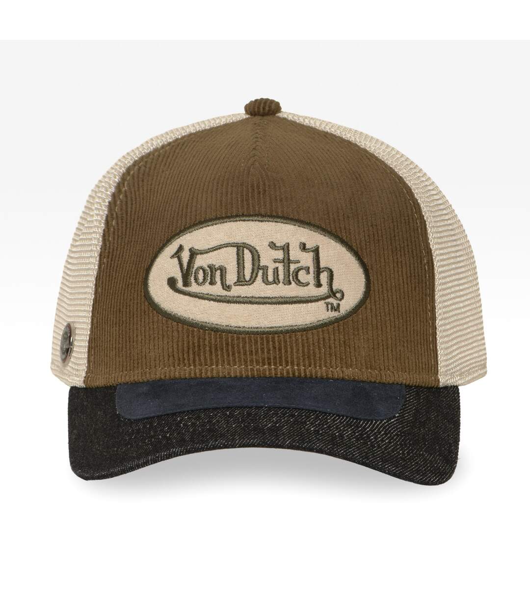 Casquette trucker filet premium avec patch et visière bimatière Shiel Vondutch-2