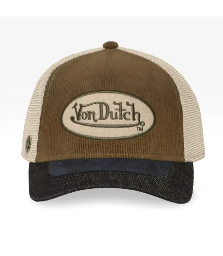Casquette trucker filet premium avec patch et visière bimatière Shiel Vondutch