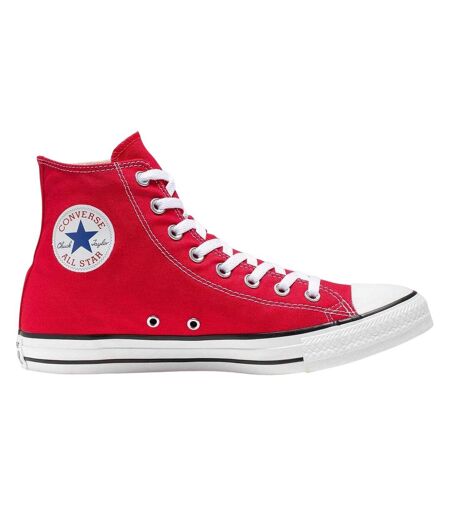 Womens/ladies Chuck Classic Hi High Top Trainers Red Converse