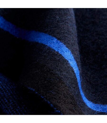 Kierans Stripe Detail Winter Scarf One Size Navy Ted Baker