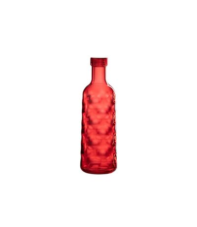 Bouteille en Plastique Martelé 1,15L Rouge