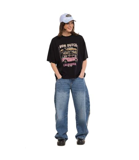 T-shirt femme relax fit col rond print devant Motel Vondutch