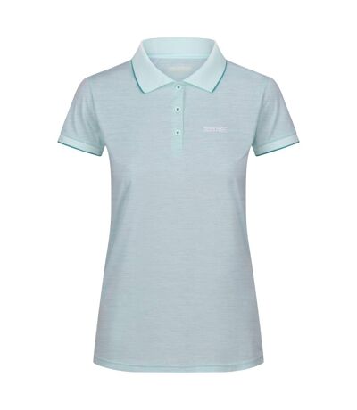 Polo manches courtes remex femme turquoise délavé Regatta