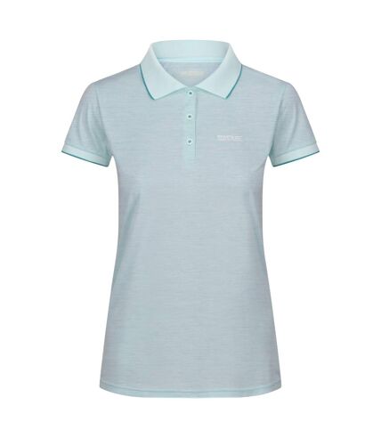 Polo manches courtes remex femme turquoise délavé Regatta