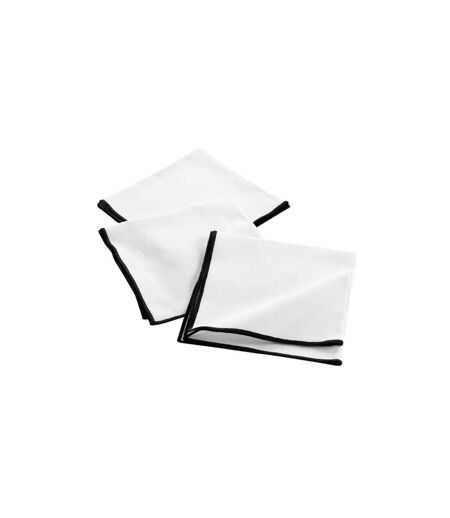 Lot de 3 Serviettes de Table Mistraline 40x40cm Blanc