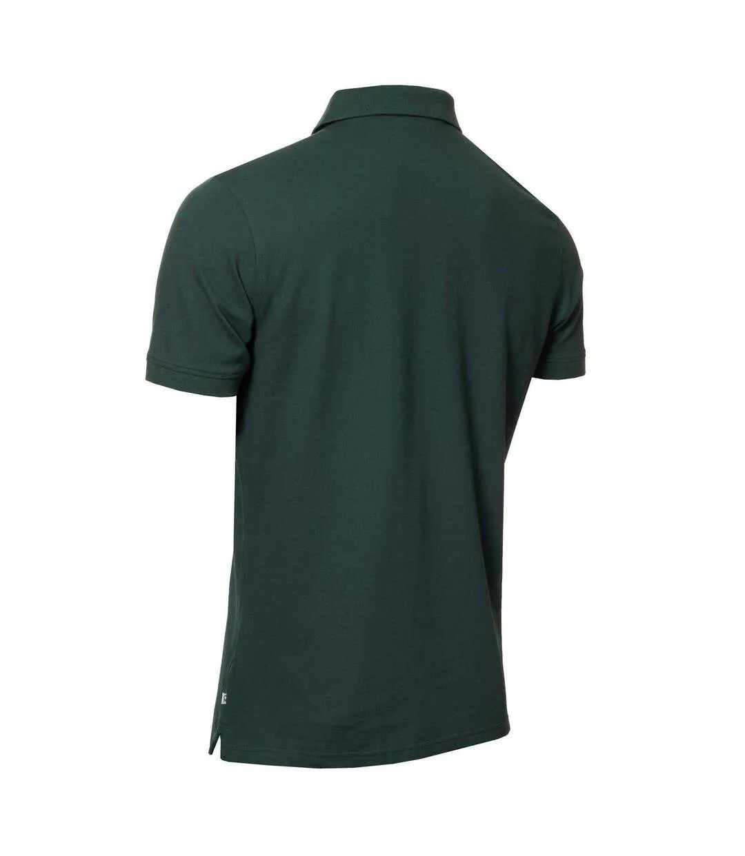 Mens Embroidered Collared Short-sleeved Polo Shirt Pine Green Calvin Klein-2