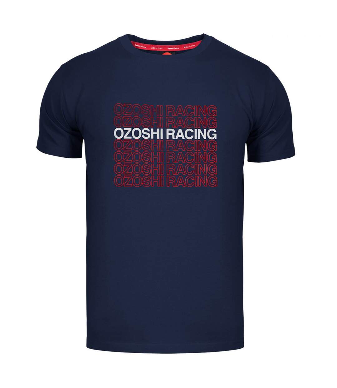 T-shirt Motif/style Logo Répété Homme Bleu Marine Ozoshi-2