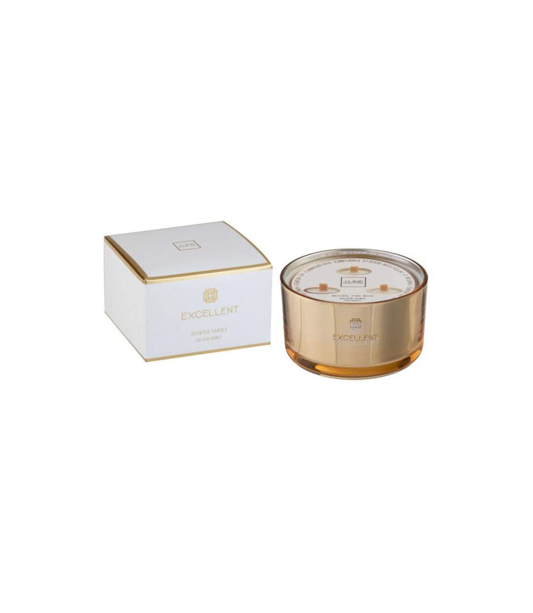 Bougie Parfumée en Verre Excellent 13cm Golden Honey-1