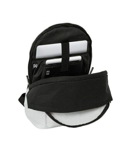 Logo Backpack One Size White Black Real Madrid CF