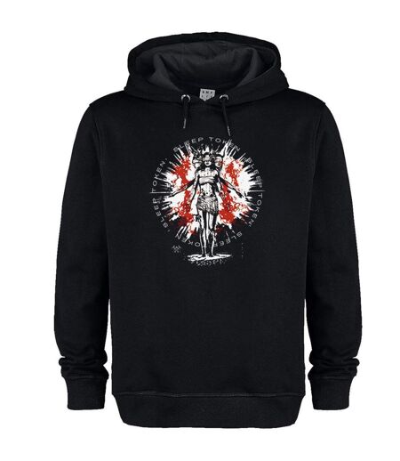 Unisex Adult Rain Sleep Token Hoodie Black Amplified