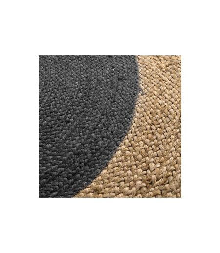 Tapis Rond en Jute Napoli 120cm Anthracite