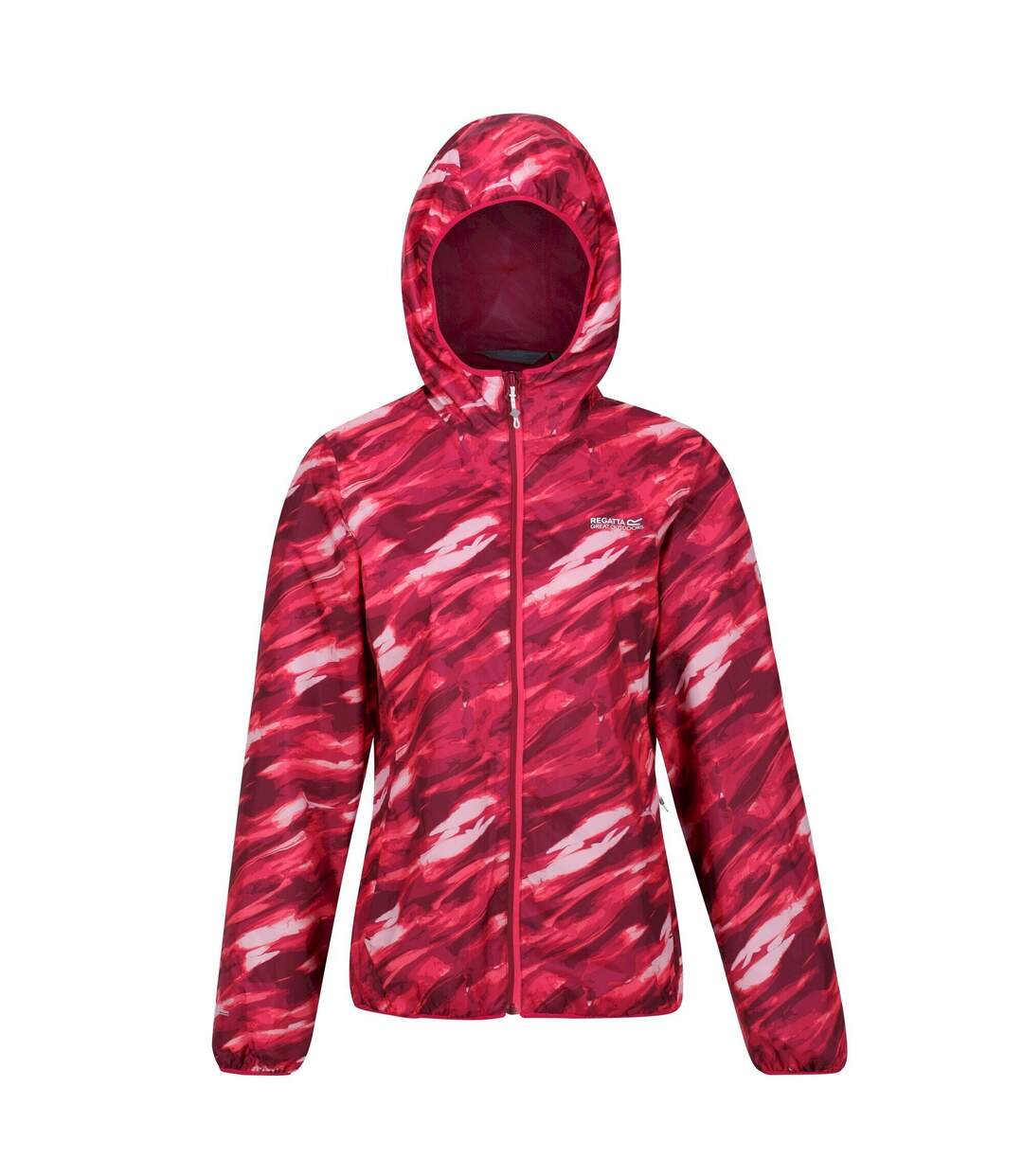 Womens/ladies serenton brush stroke waterproof jacket wild plum Regatta