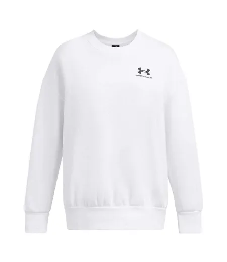 Sweat Essential Femme Blanc Noir Under Armour