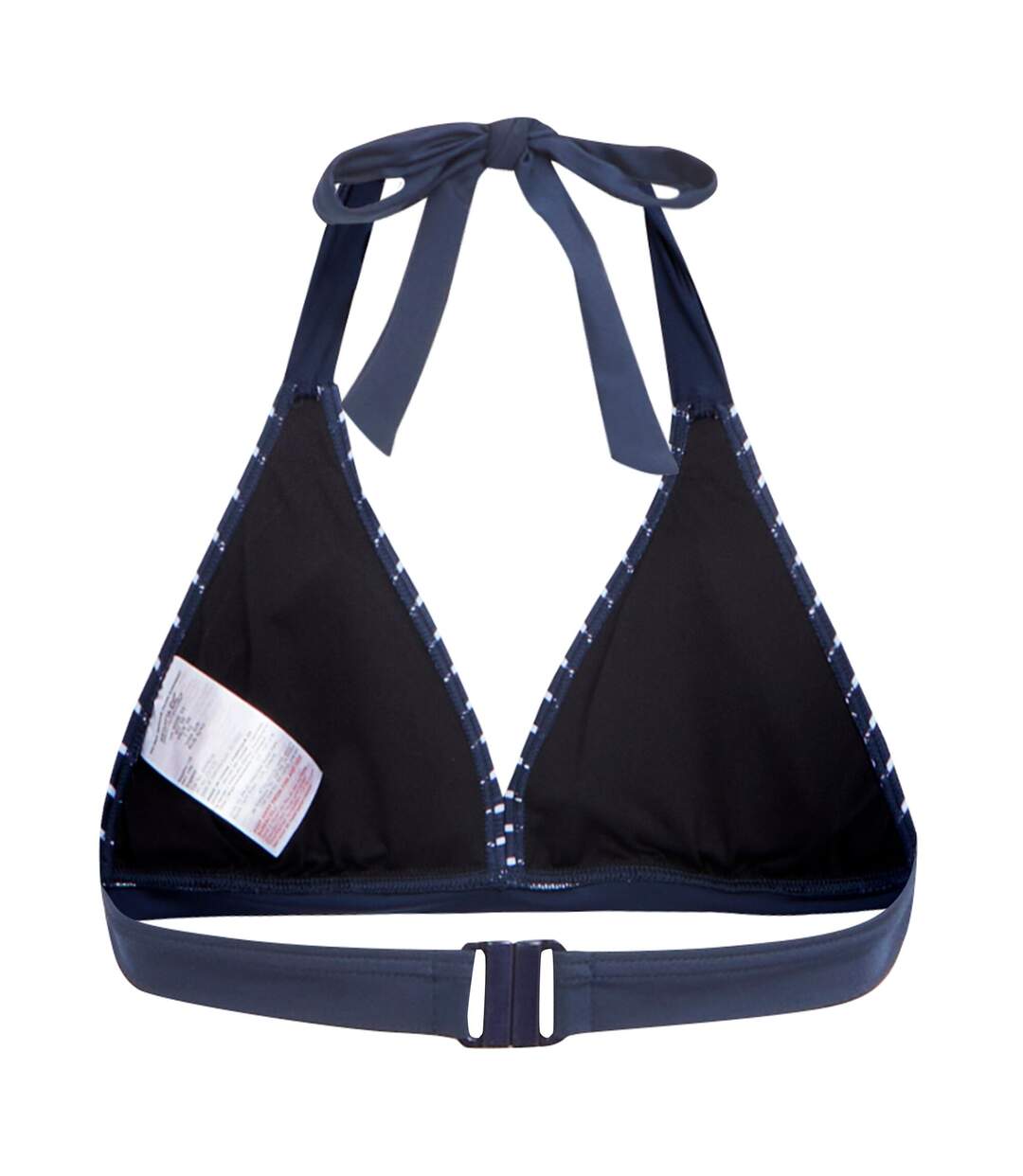 Womens/ladies Flavia Stripe Bikini Top Navy White Regatta-2