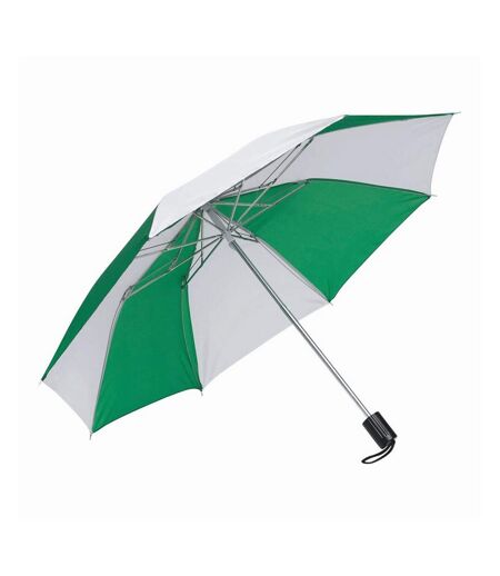 Parapluie De Poche 32 Cm X 85 Cm Vert Blanc L-Merch