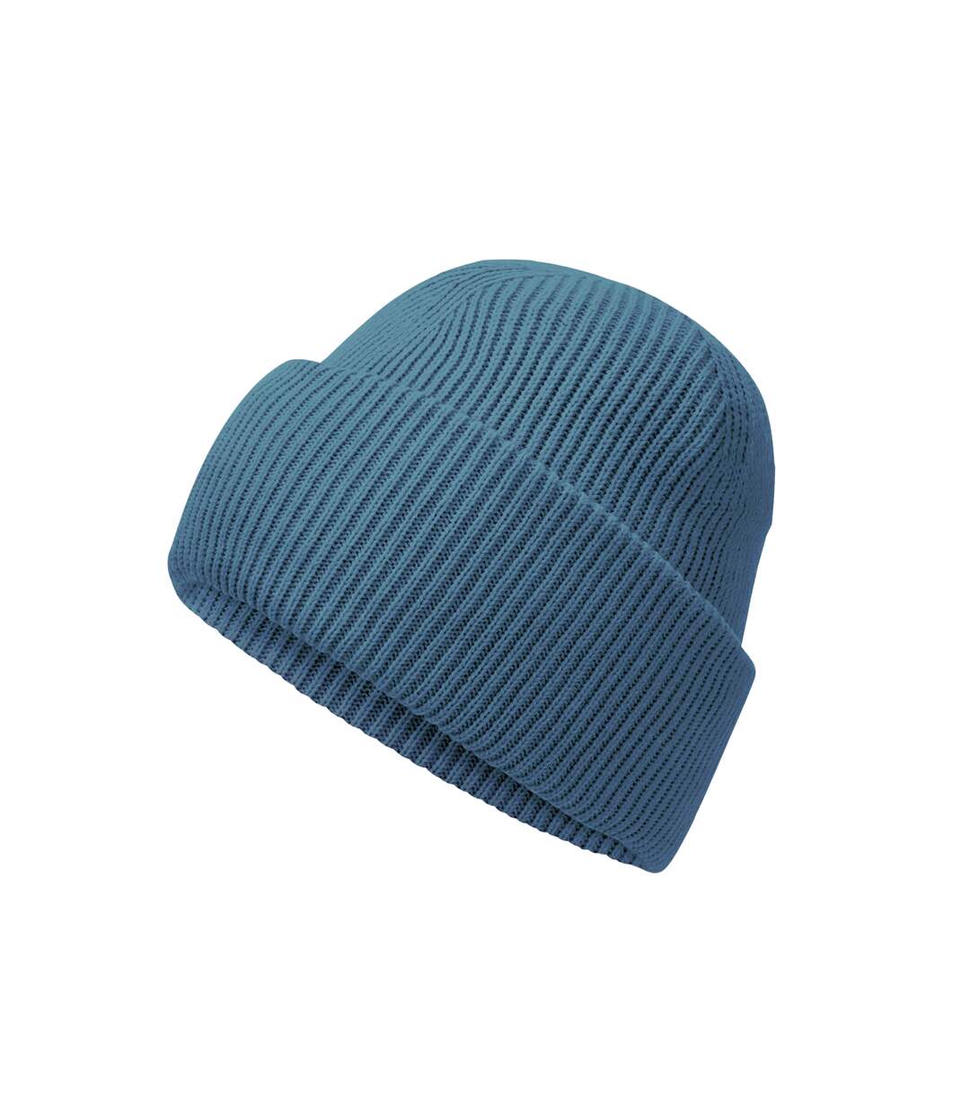Unisex adult classic deep cuffed beanie airforce blue Beechfield-3