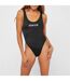 Maillot De Bain 1 Pièce Motif/style Logo Femme Noir Calvin Klein-2