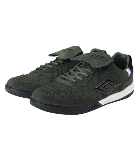 Mens Speciali Tr Flap Top Suede Trainers Duffle Bag Black Umbro