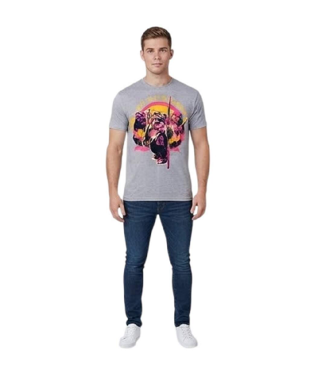 Mens Welcome To Endor Ewok T-shirt Grey Star Wars-1