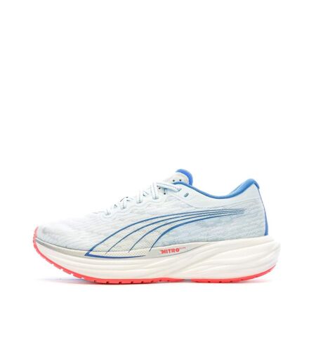 Chaussures de running bleu femme puma deviate nitro 2