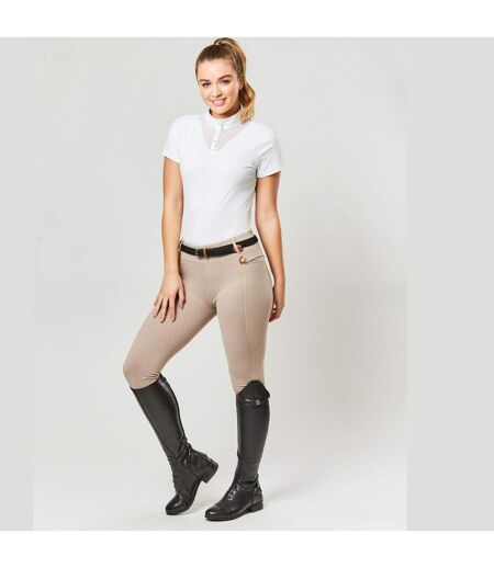 Womens/ladies Cool It Everyday Horse Riding Tights Beige Dublin