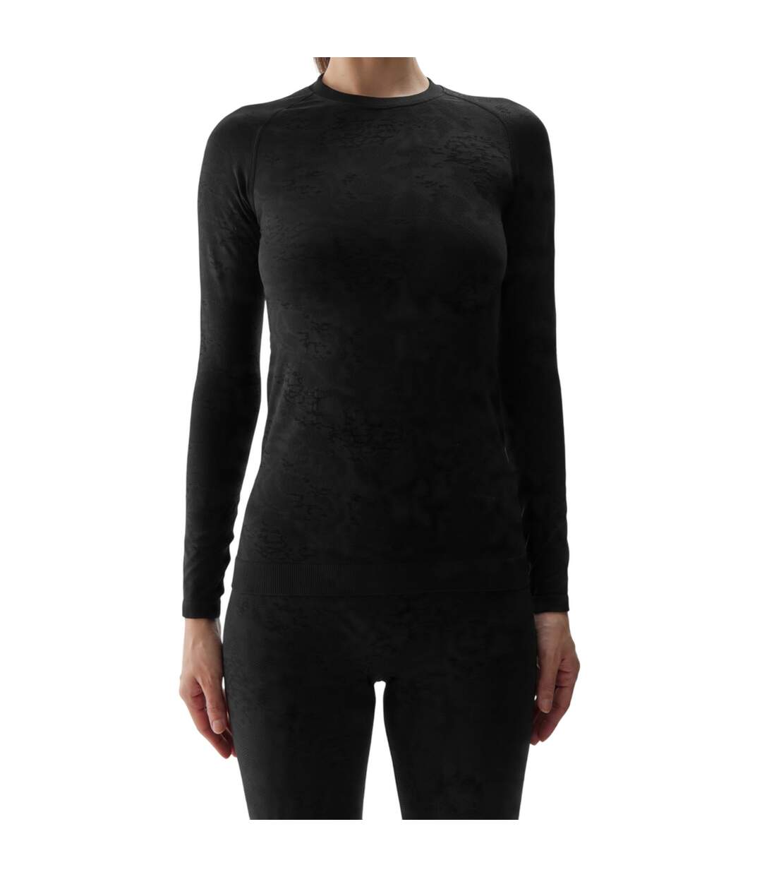 T-shirt Waw24useaf176 Femme Noir 4F-4