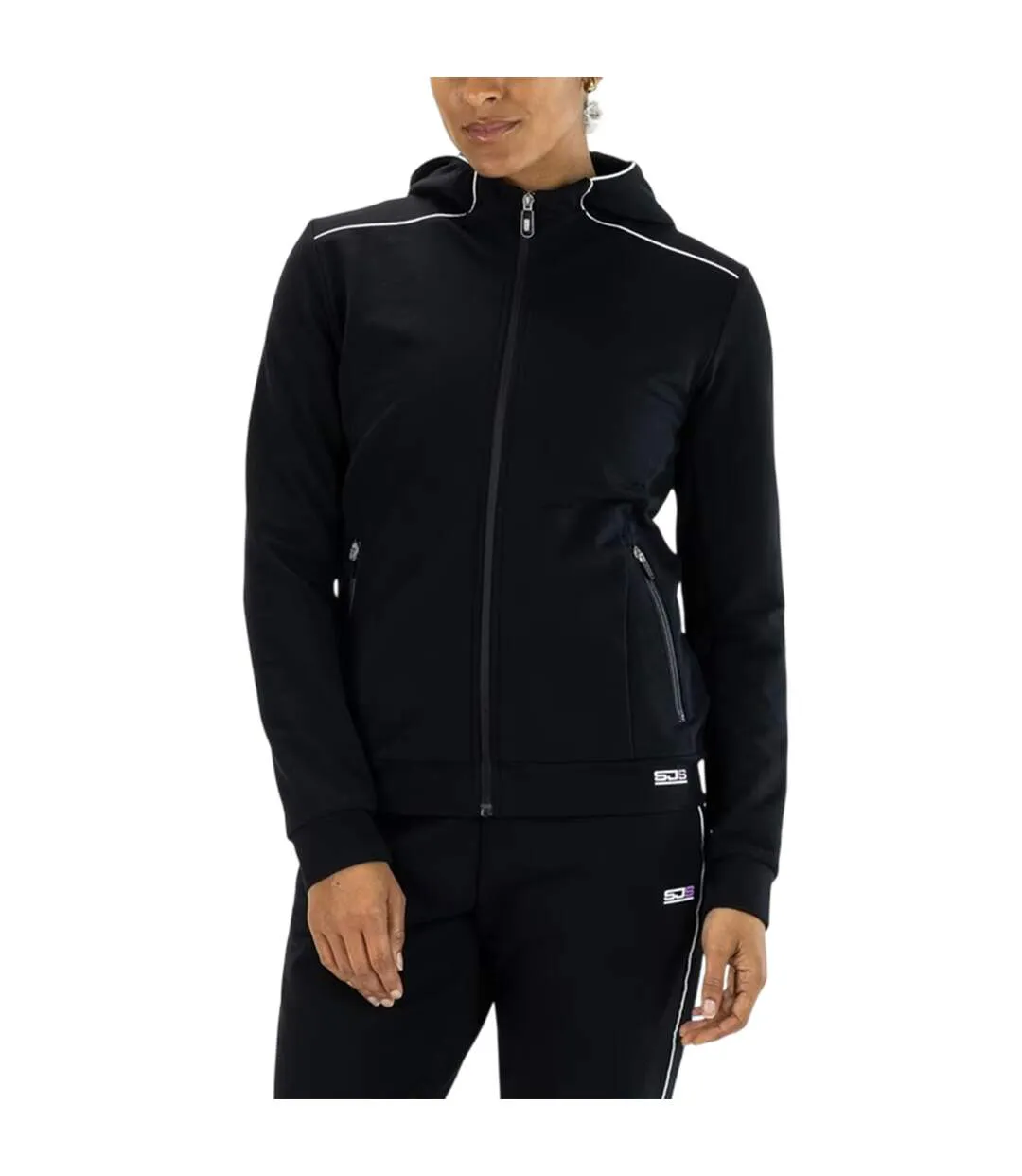Veste De Survêtement Felicis Femme Noir Sjeng Sports-1