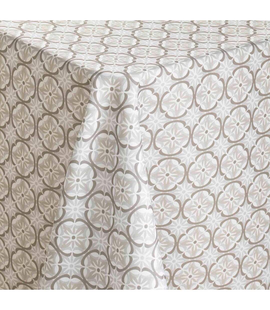 Nappe Antitache Imprimé Costaria 145x240cm Naturel-3