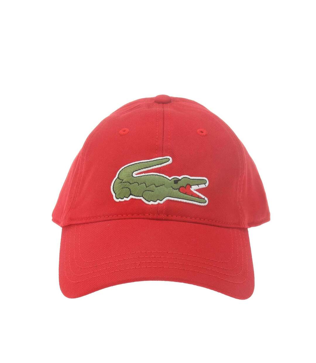 Unisex Adult Adjustable Cotton Twill Baseball Cap Red Lacoste-1